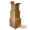 4x4x10 Shipping Boxes 100/pk Corrugated Cardboard Brown Kraft